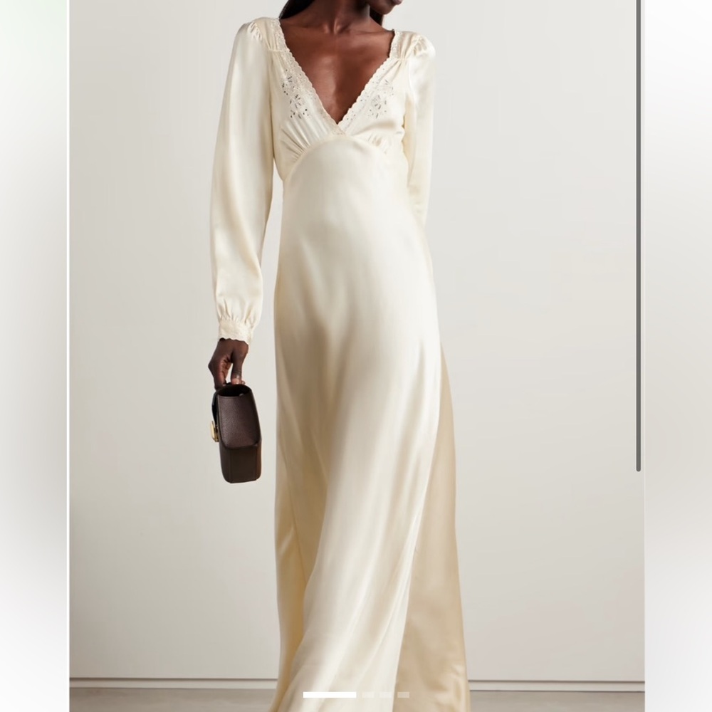 ISO Doen Fiora Silk Maxi Dress in XS